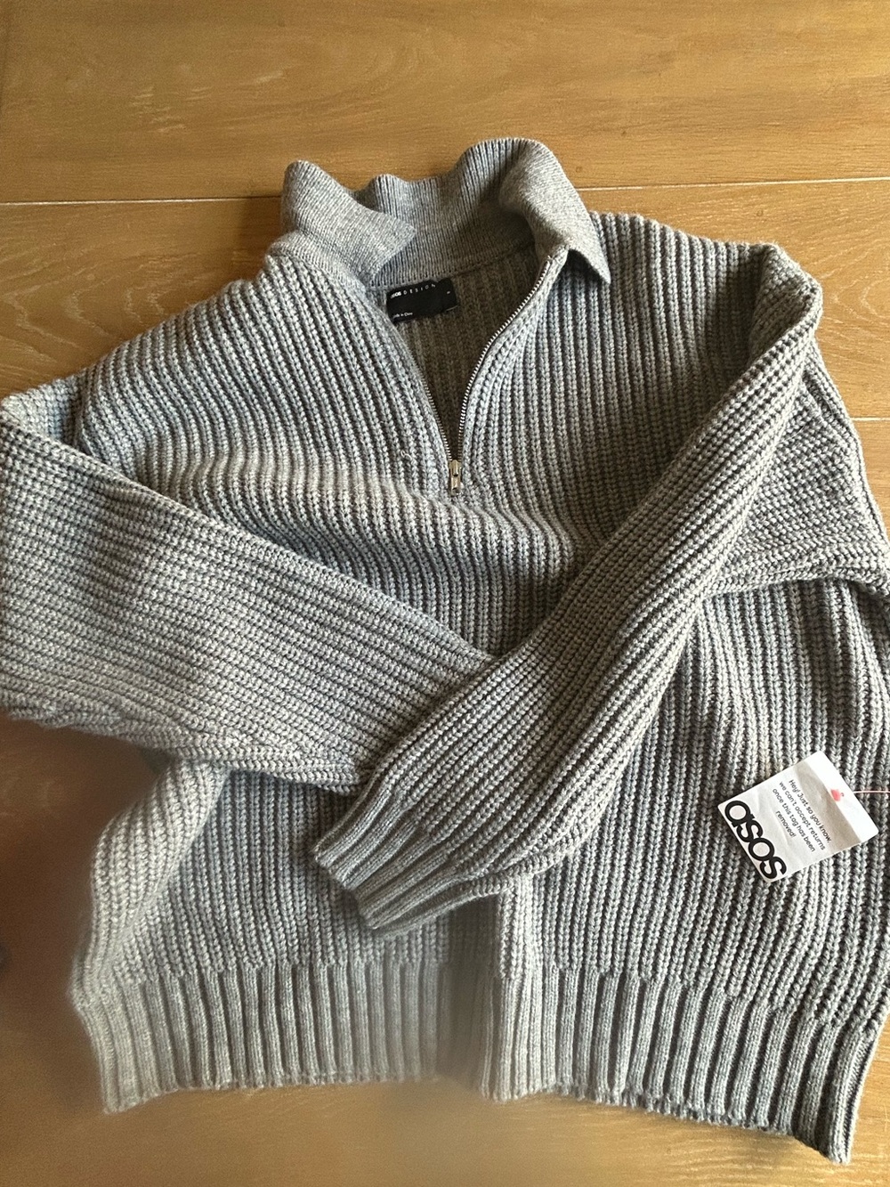 NWT! ASOS Design Men's Knit Pullover Cardigan. Size Small.